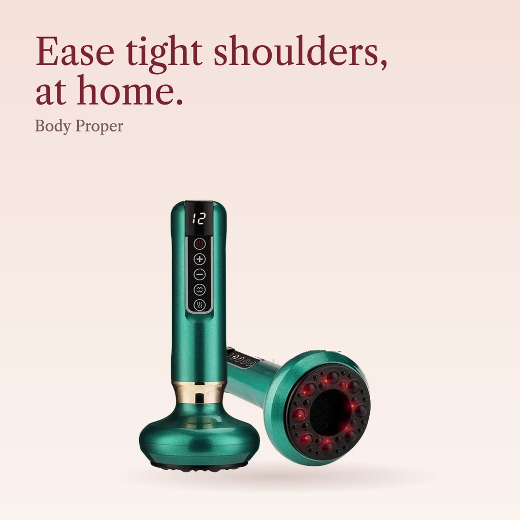 Body Proper electric cupping massager in jade with heated massage head
