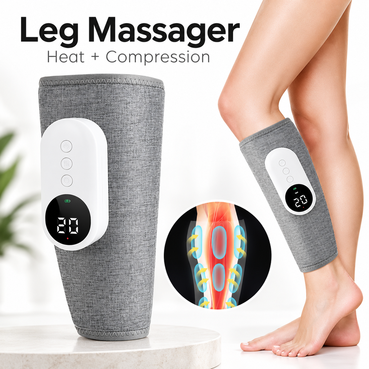 Body Proper heat and air compression leg massager
