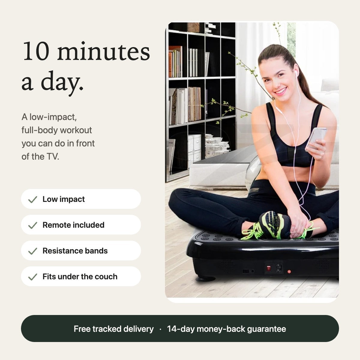 Body Proper vibration plate, 10 minutes a day low-impact workout